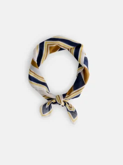 Best Alex Mill Italian Bandana In Backgammon Ivory/Navy/Gold