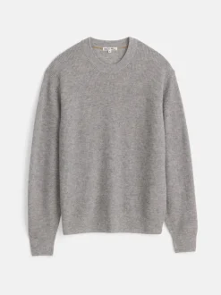 Discount Alex Mill Jordan Sweater In Lightweight Cashmere Light Heather Grey