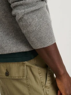 Discount Alex Mill Jordan Sweater In Lightweight Cashmere Light Heather Grey