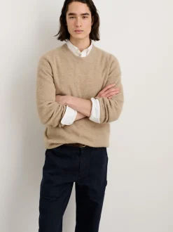 New Alex Mill Jordan Sweater In Lightweight Cashmere Stone