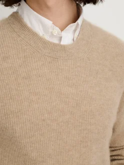 New Alex Mill Jordan Sweater In Lightweight Cashmere Stone