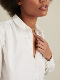 Hot Alex Mill Kit Shirt In Paper Poplin White