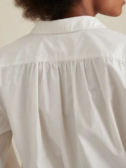 Hot Alex Mill Kit Shirt In Paper Poplin White