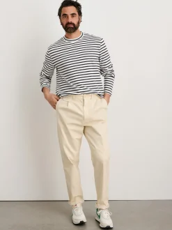 New Alex Mill Long Sleeve Striped Tee Natural/Navy