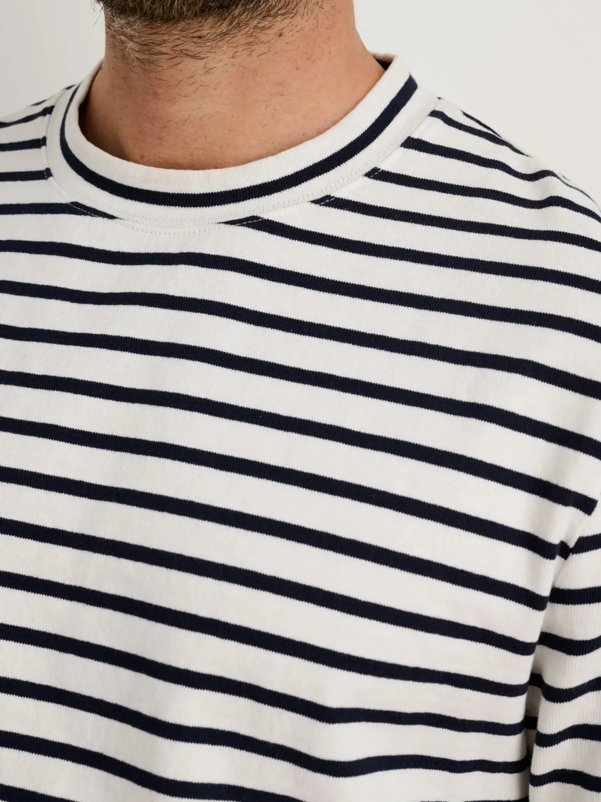 New Alex Mill Long Sleeve Striped Tee Natural/Navy