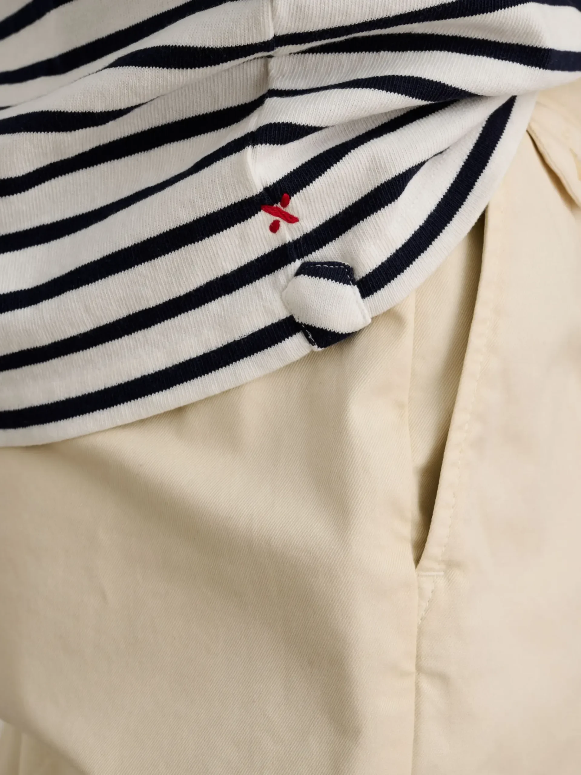 New Alex Mill Long Sleeve Striped Tee Natural/Navy