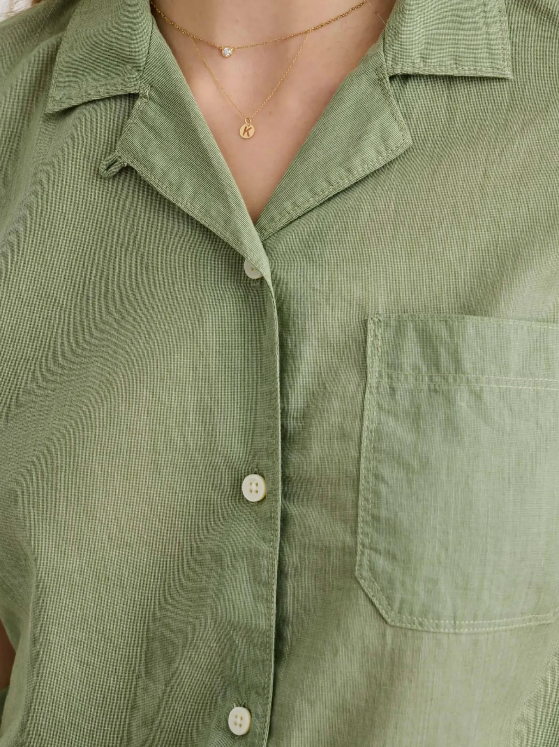 Best Alex Mill Maddie Camp Shirt In Cotton Voile Leaf