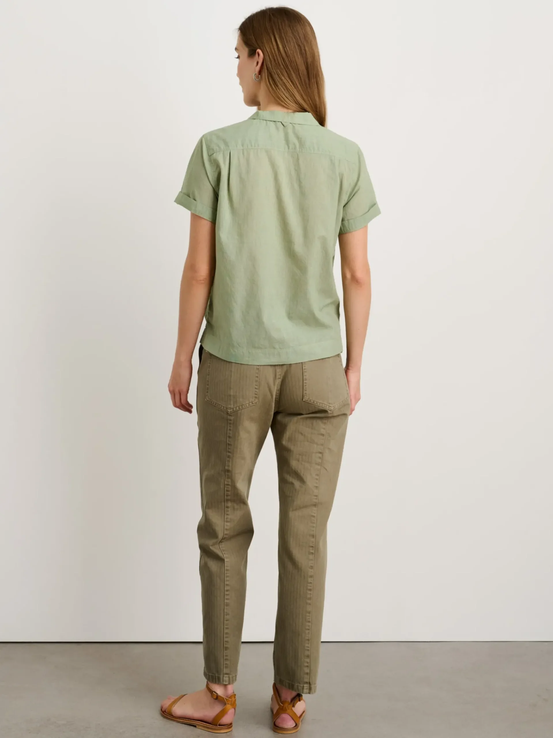 Best Alex Mill Maddie Camp Shirt In Cotton Voile Leaf