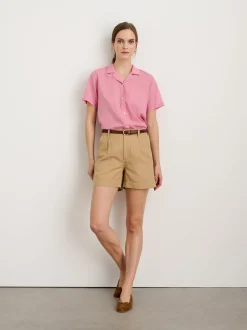 New Alex Mill Maddie Camp Shirt In Cotton Voile Pink
