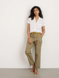 Online Alex Mill Maddie Camp Shirt In Linen White