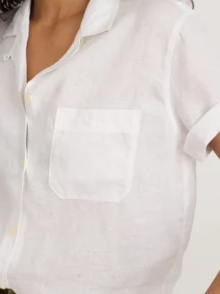 Online Alex Mill Maddie Camp Shirt In Linen White