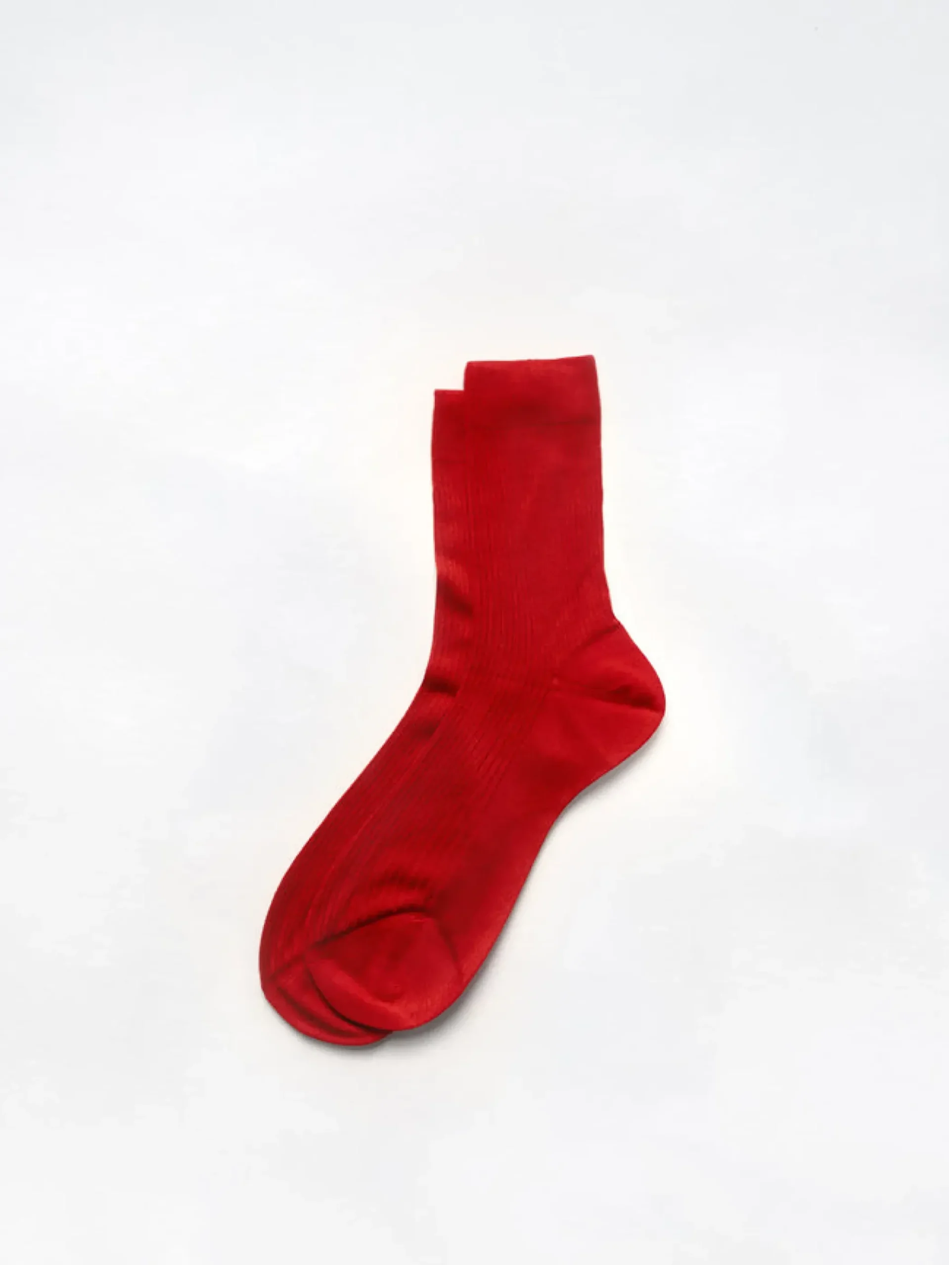 Online Alex Mill Maria La Rosa One Ribbed Socks Lacquer Red