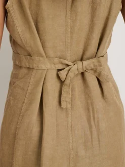 Online Alex Mill Mathilde Vest Dress In Linen Vintage Khaki