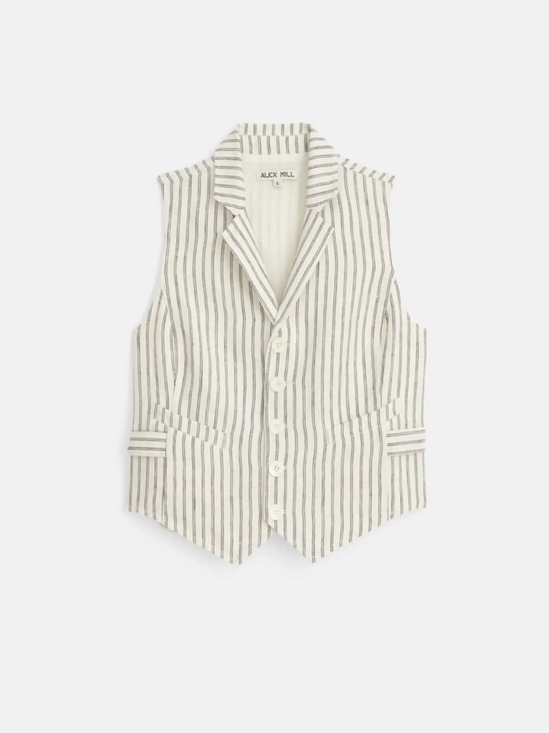 Outlet Alex Mill Mathilde Vest In Double Stripe