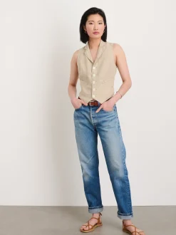 Outlet Alex Mill Mathilde Vest In Flax