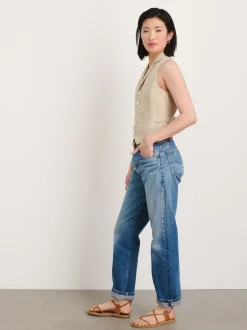 Outlet Alex Mill Mathilde Vest In Flax