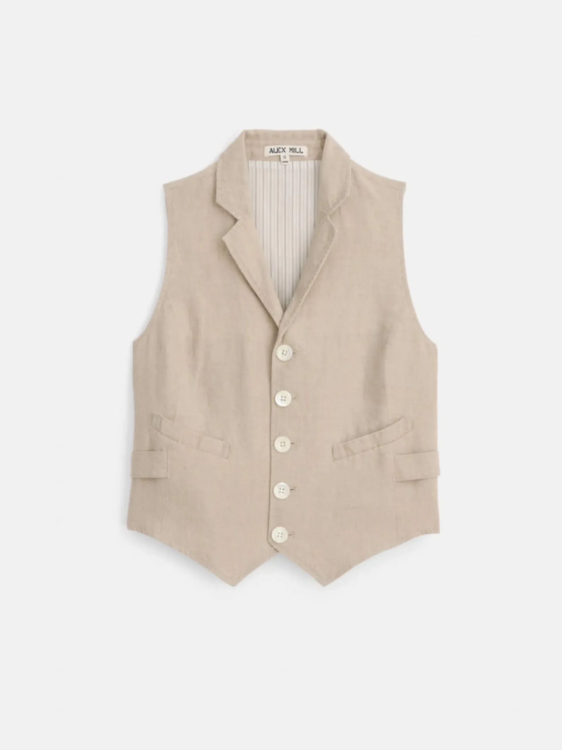 Best Alex Mill Mathilde Vest In Flax