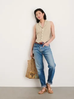 Best Alex Mill Mathilde Vest In Flax