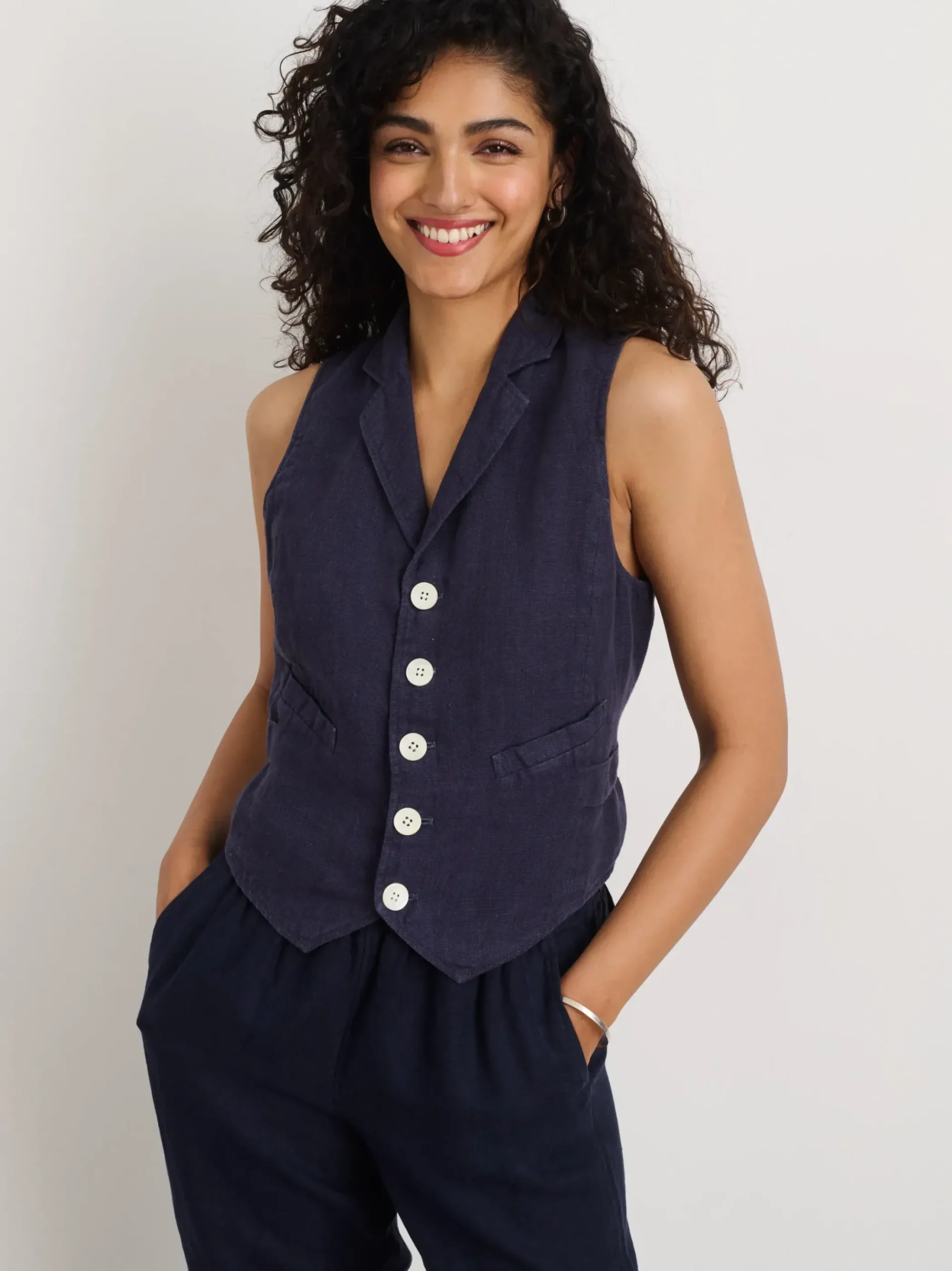 Sale Alex Mill Mathilde Vest In Linen
