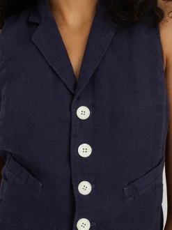 Discount Alex Mill Mathilde Vest In Linen