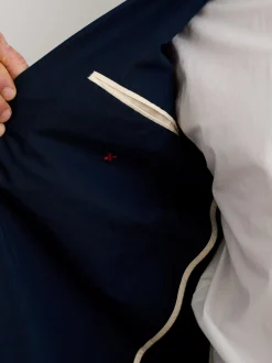 Outlet Alex Mill Mercer Blazer In Cotton Linen Dark Navy