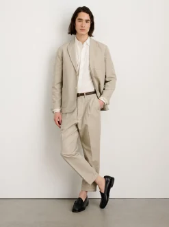 Hot Alex Mill Mercer Blazer In Cotton Linen Silver Cloud