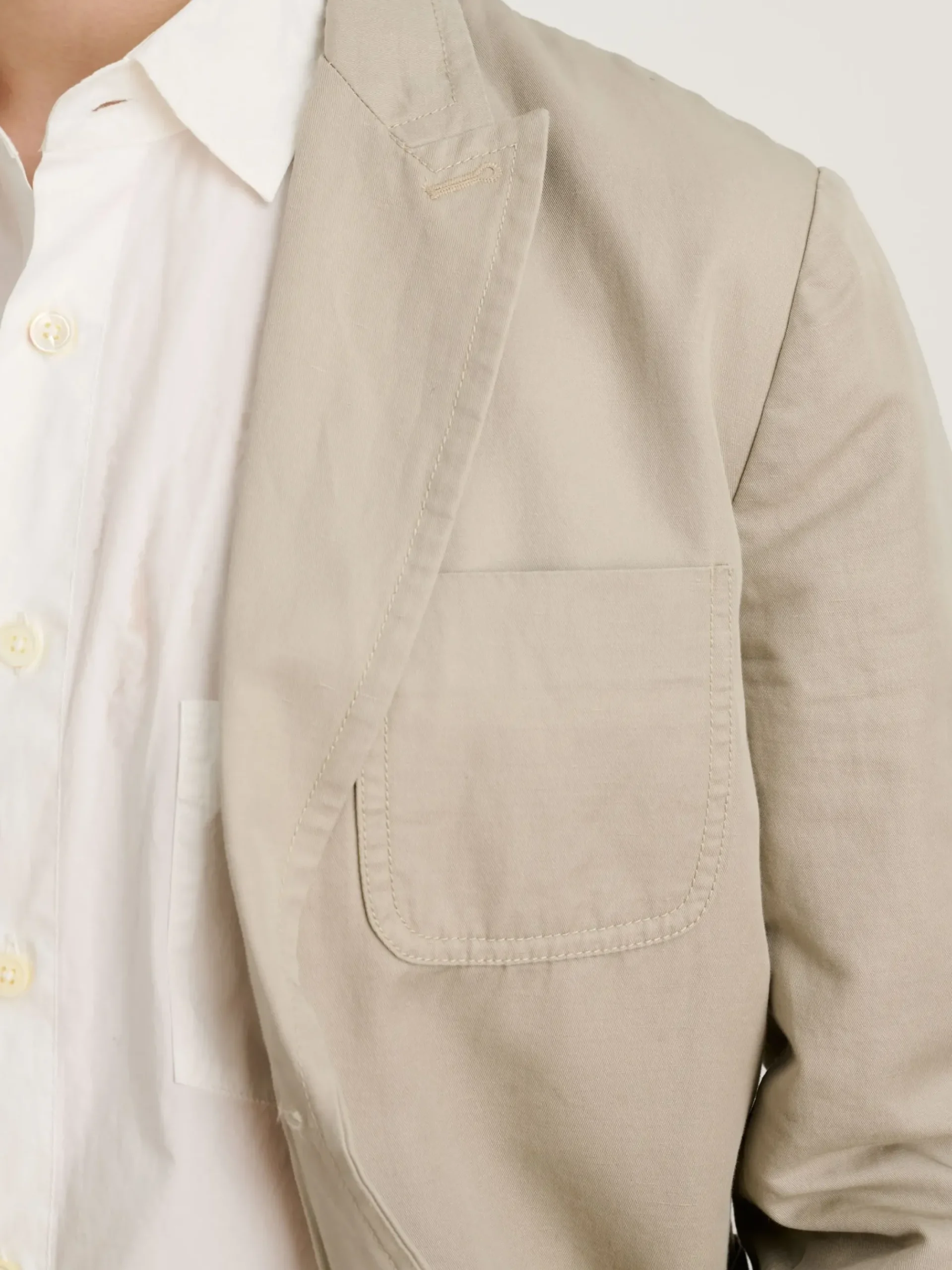 Hot Alex Mill Mercer Blazer In Cotton Linen Silver Cloud