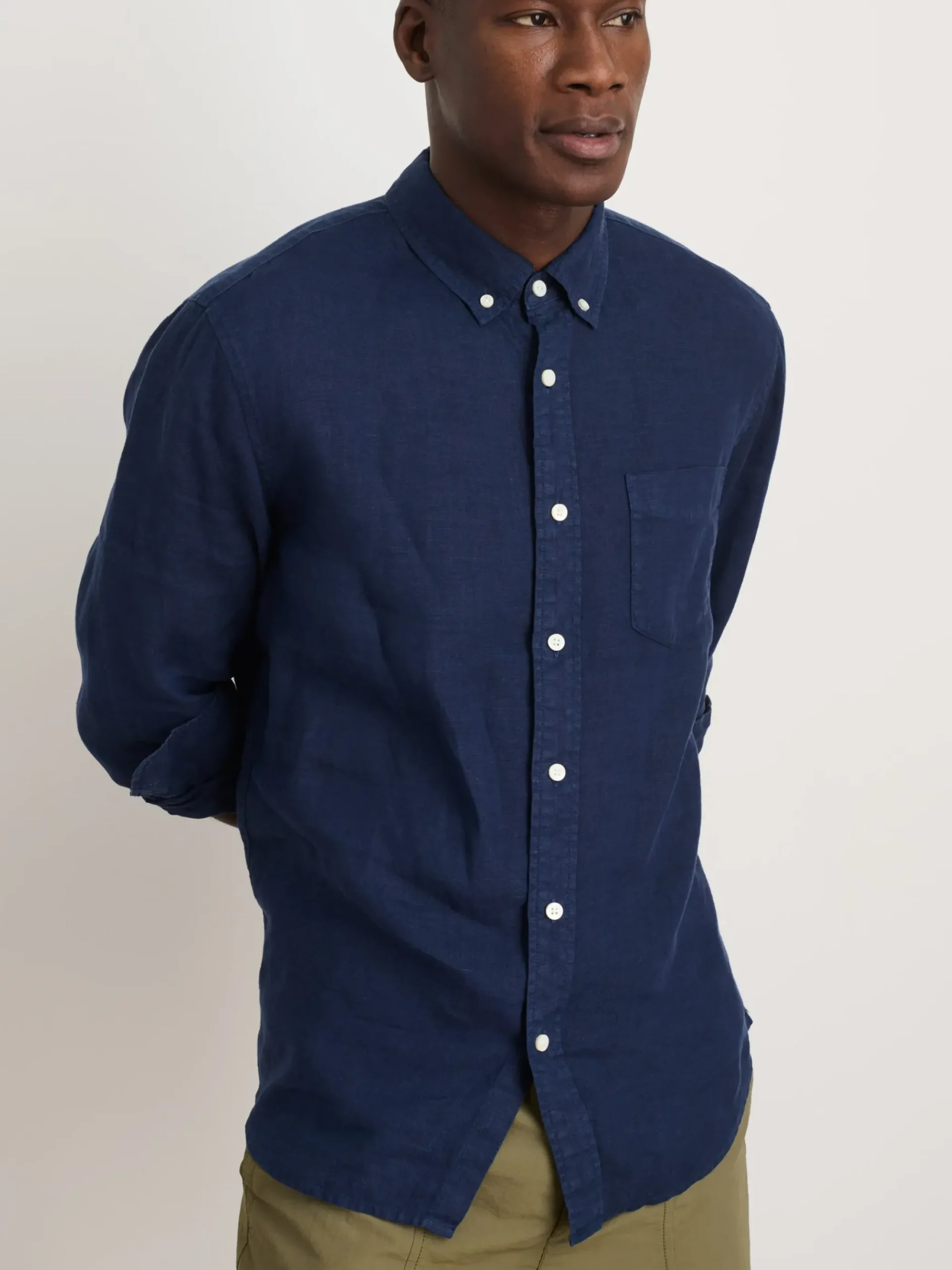 Fashion Alex Mill Mill Shirt In Linen Navy