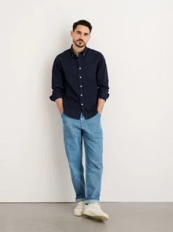 Fashion Alex Mill Mill Shirt In Paper Poplin Dark Navy