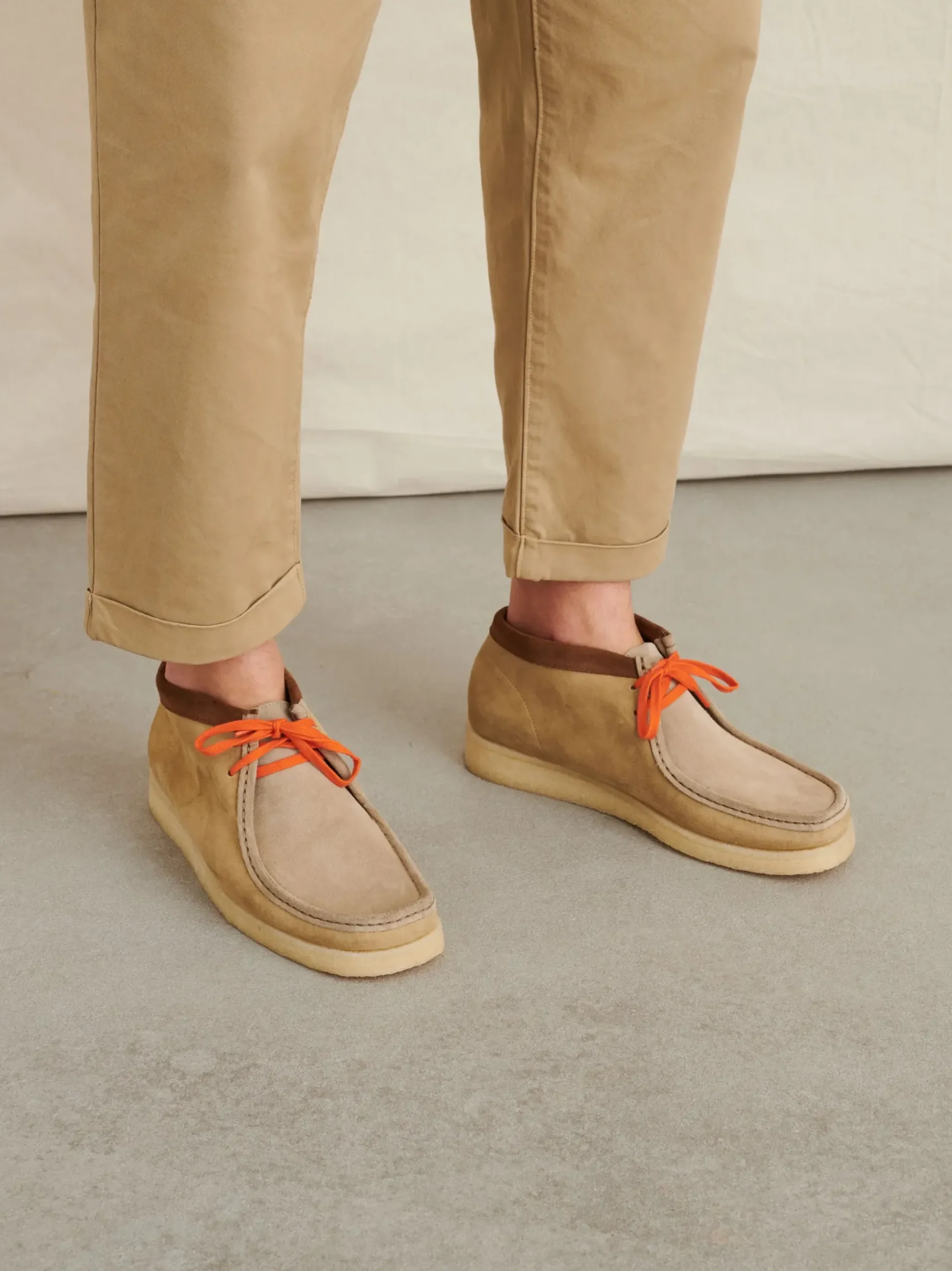 Outlet Alex Mill Padmore & Barnes Suede Boot Khaki Mix