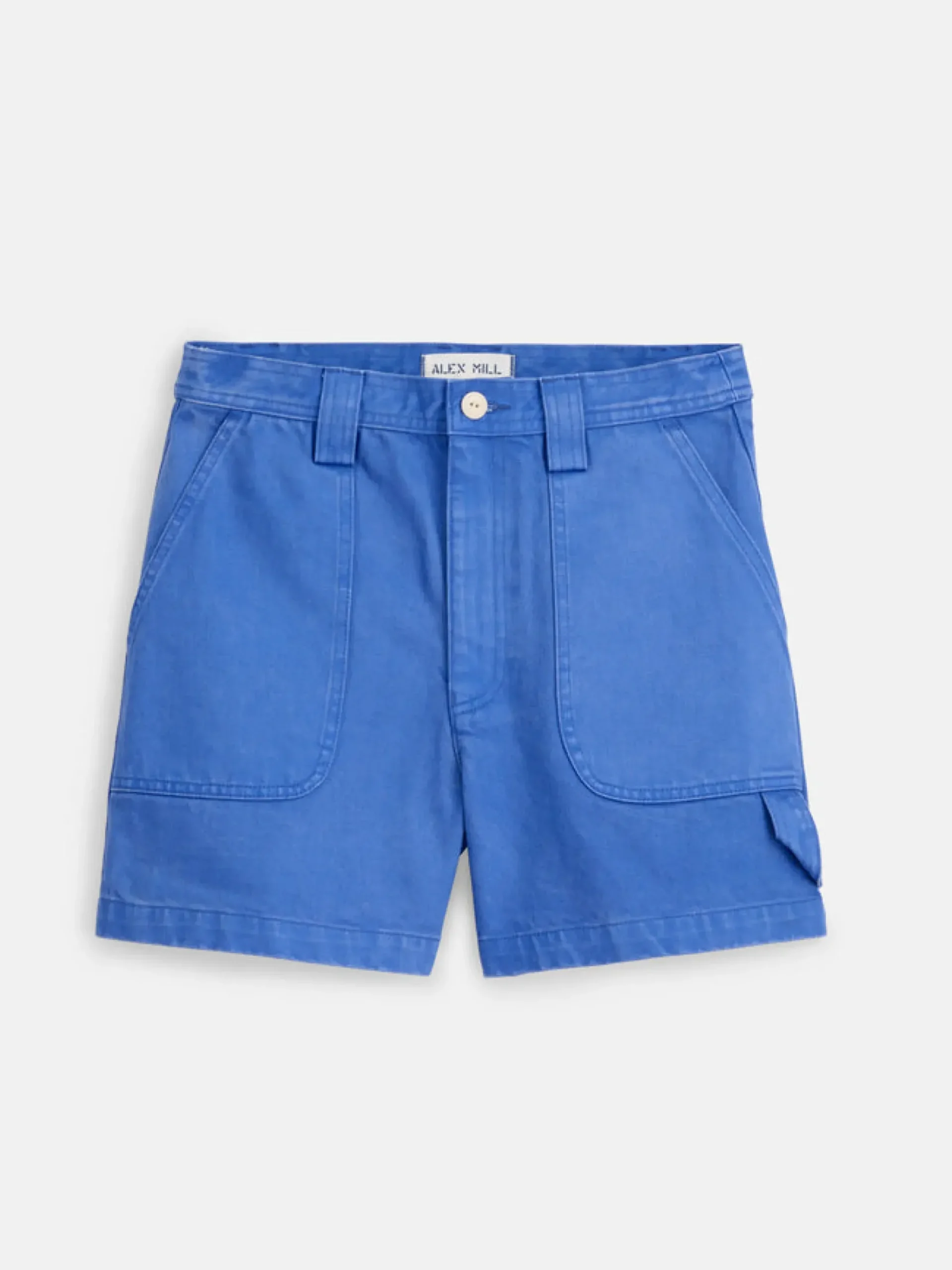 Outlet Alex Mill Phoebe Shorts In Garment Dyed Denim French Blue