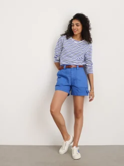 Outlet Alex Mill Phoebe Shorts In Garment Dyed Denim French Blue