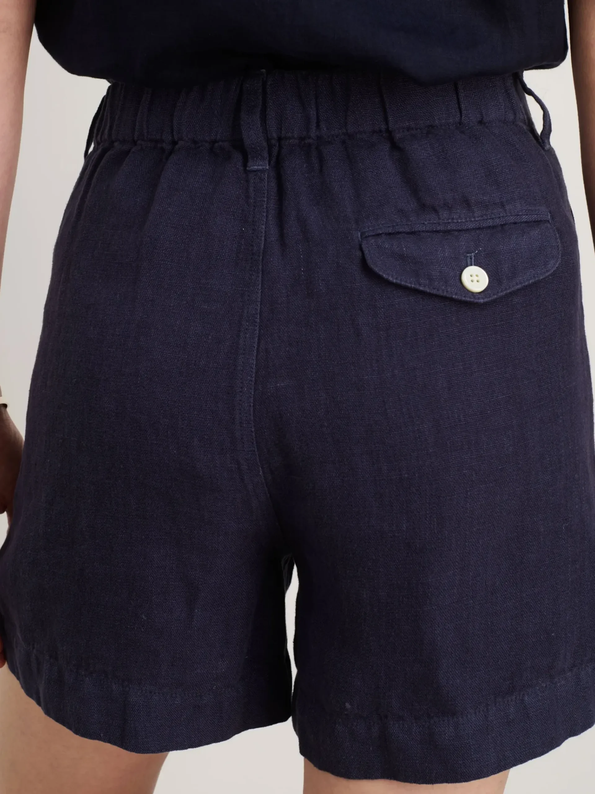 Outlet Alex Mill Pleated Pull On Shorts In Linen