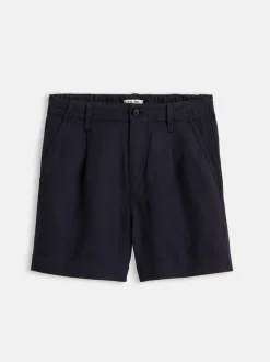 Sale Alex Mill Pleated Shorts In Twill Washed Black