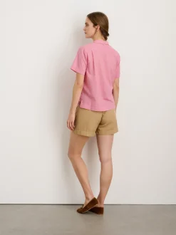 Fashion Alex Mill Pleated Shorts In Twill Vintage Khaki