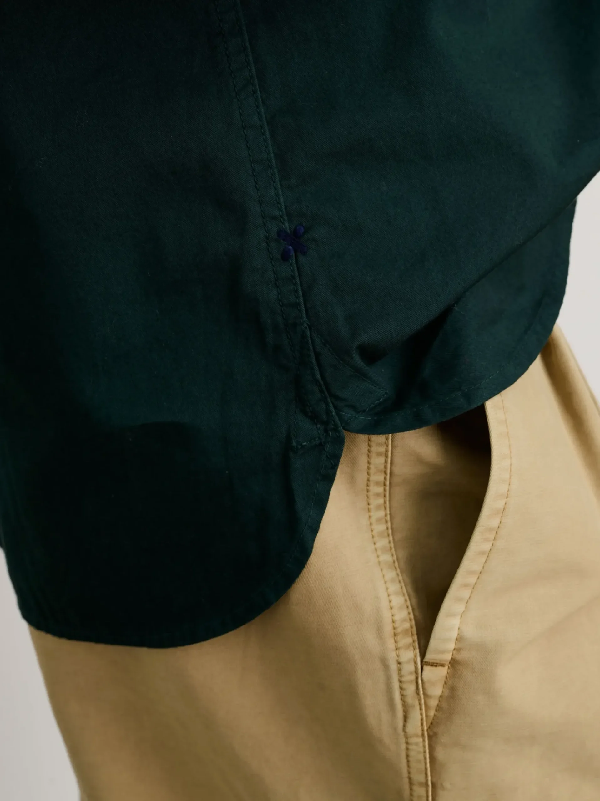 Best Alex Mill Popover Shirt In Cotton Twill Dark Spruce