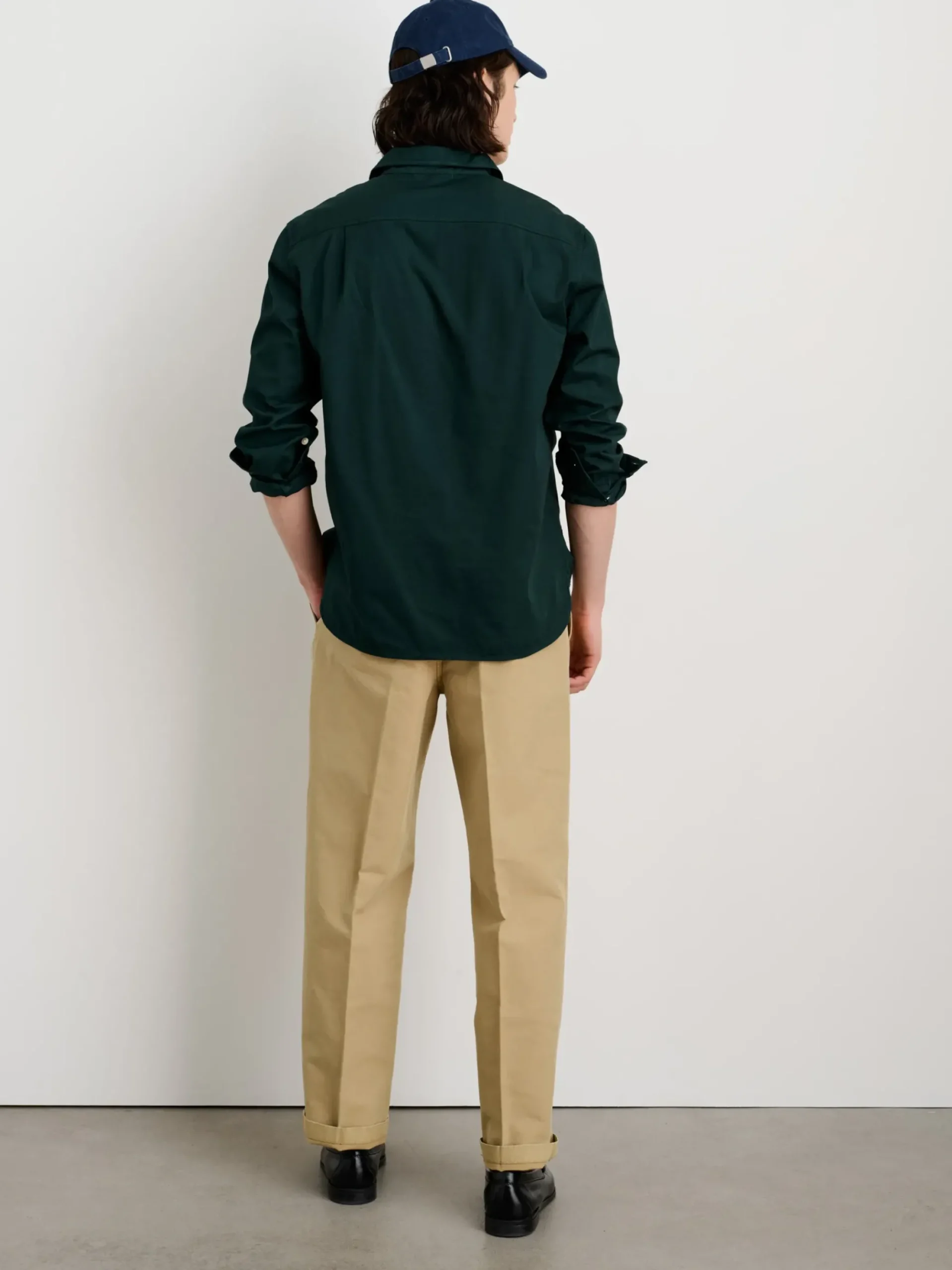 Best Alex Mill Popover Shirt In Cotton Twill Dark Spruce