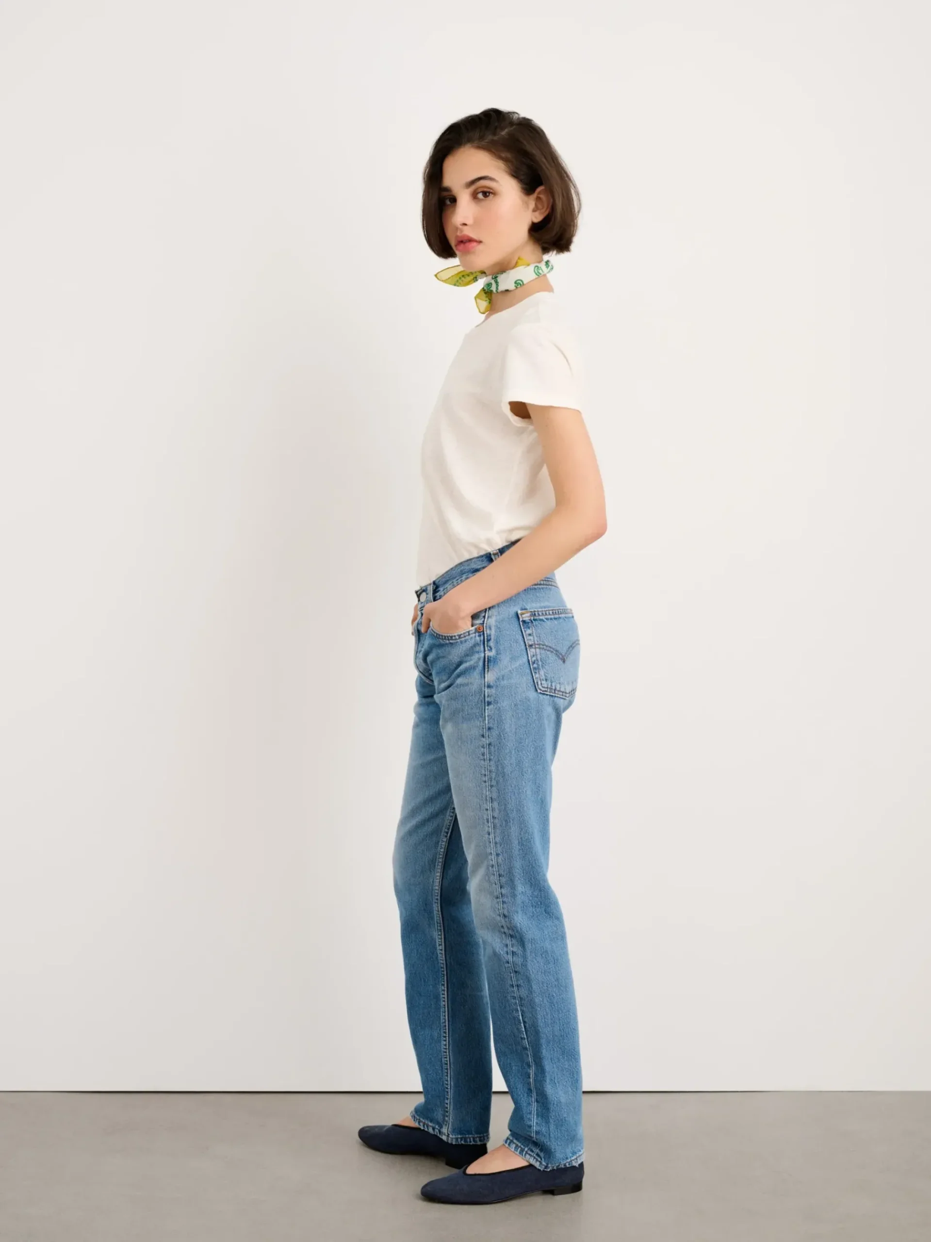New Alex Mill Prospect Tee Off White