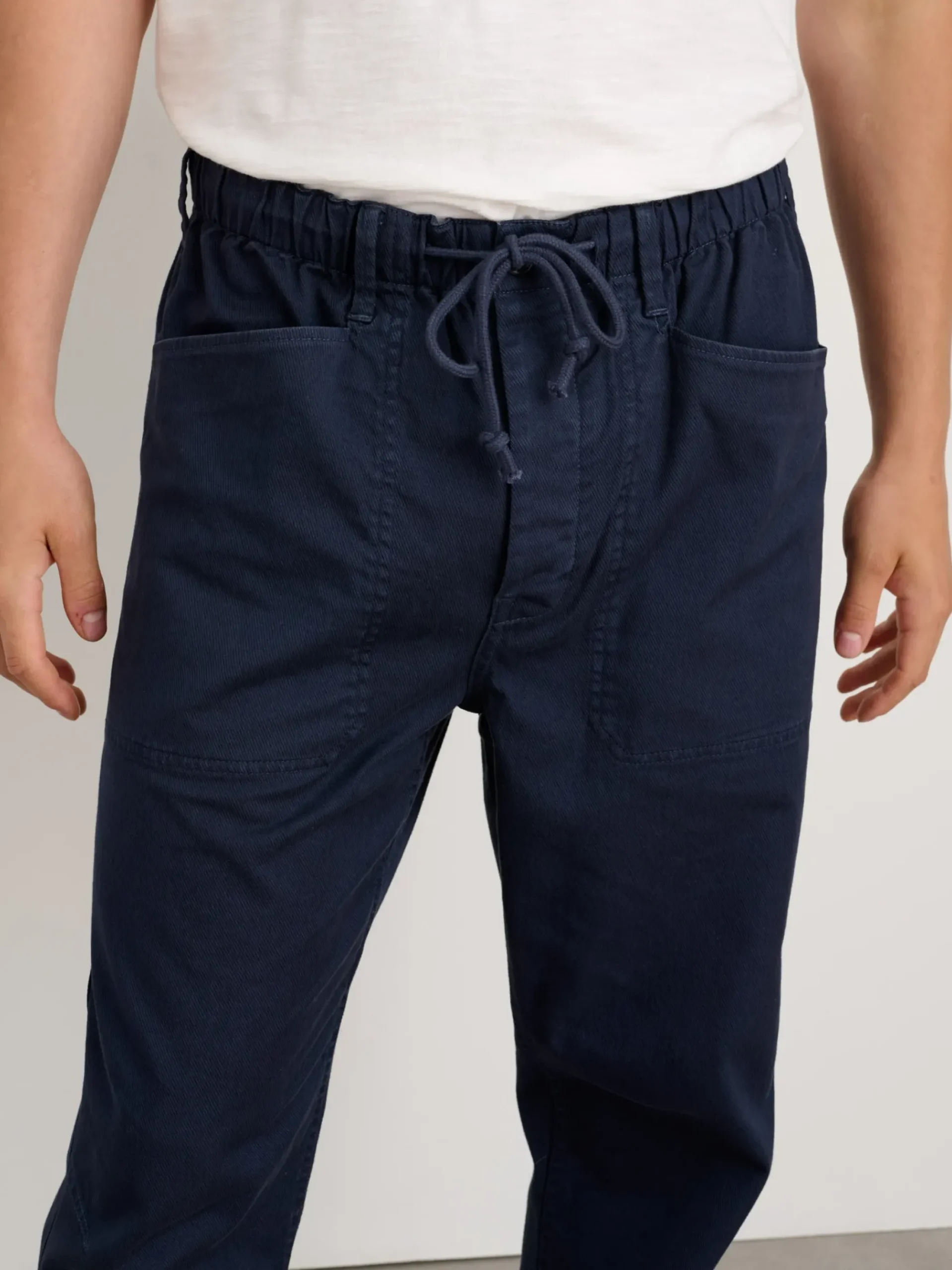 Best Alex Mill Pull-On Button Fly Pant Dark Navy