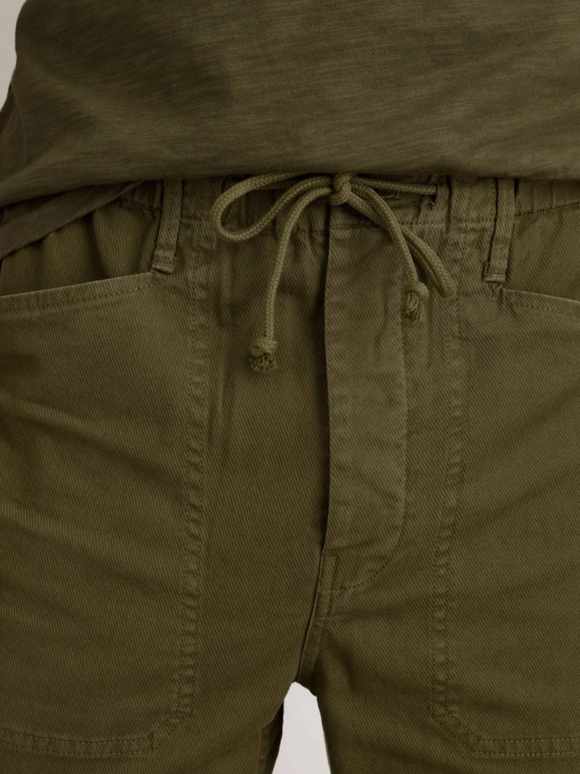 New Alex Mill Pull-On Button Fly Pant Olive
