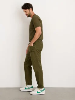 New Alex Mill Pull-On Button Fly Pant Olive