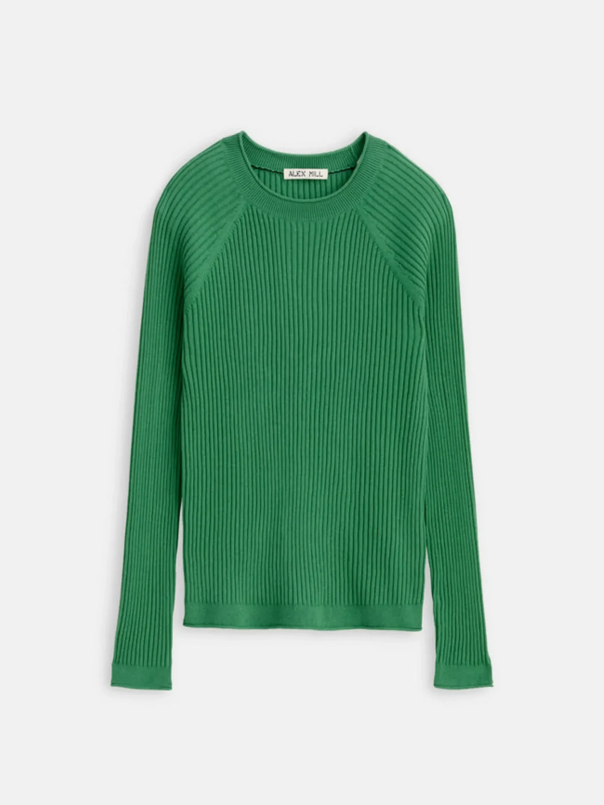 Outlet Alex Mill Ribbed Crewneck Sweater Moss