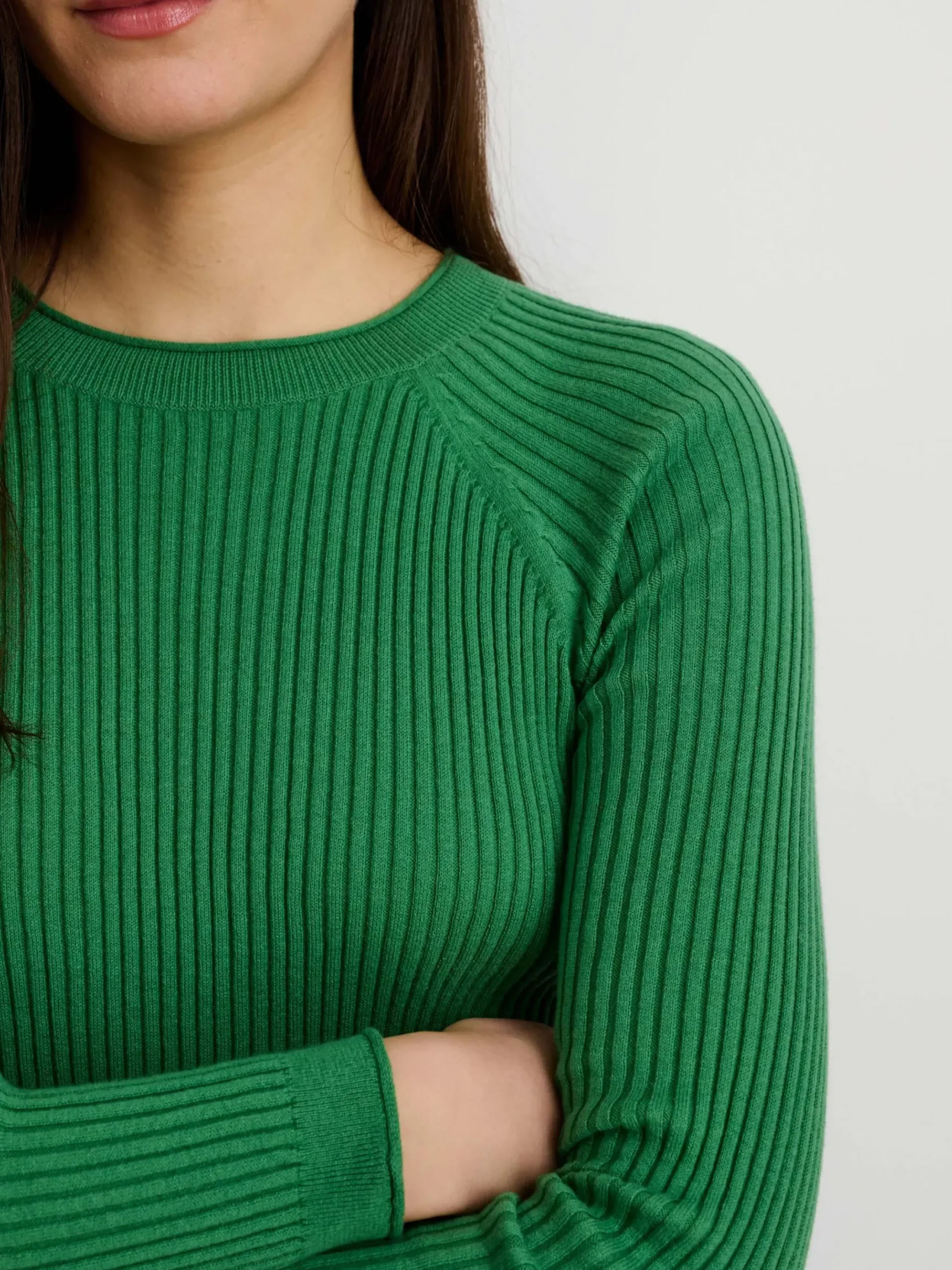 Outlet Alex Mill Ribbed Crewneck Sweater Moss