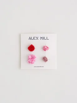Clearance Alex Mill Rosette 4-Pack Red/Pink