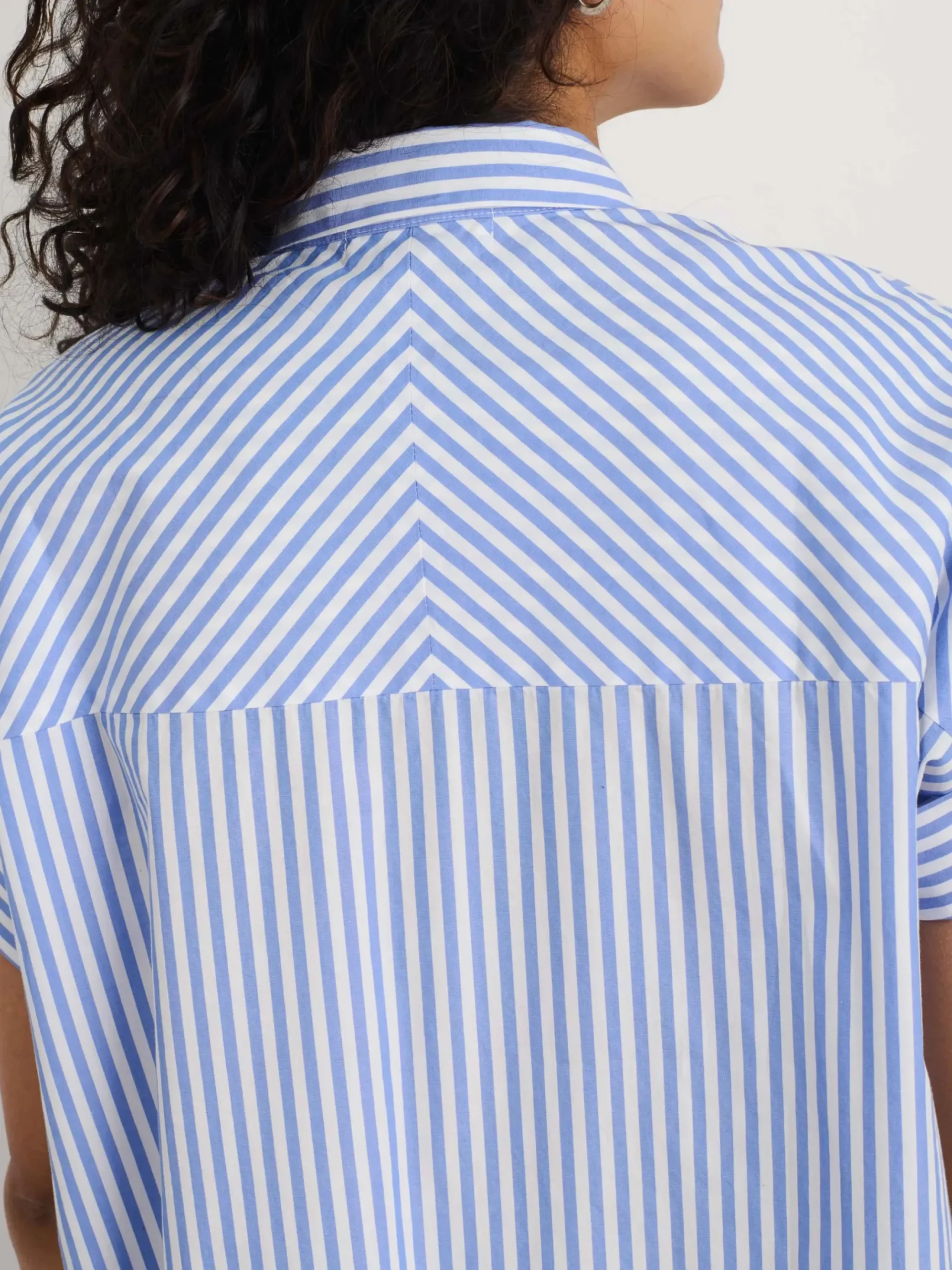Outlet Alex Mill Short Sleeve Standard Shirtdress French Blue/White