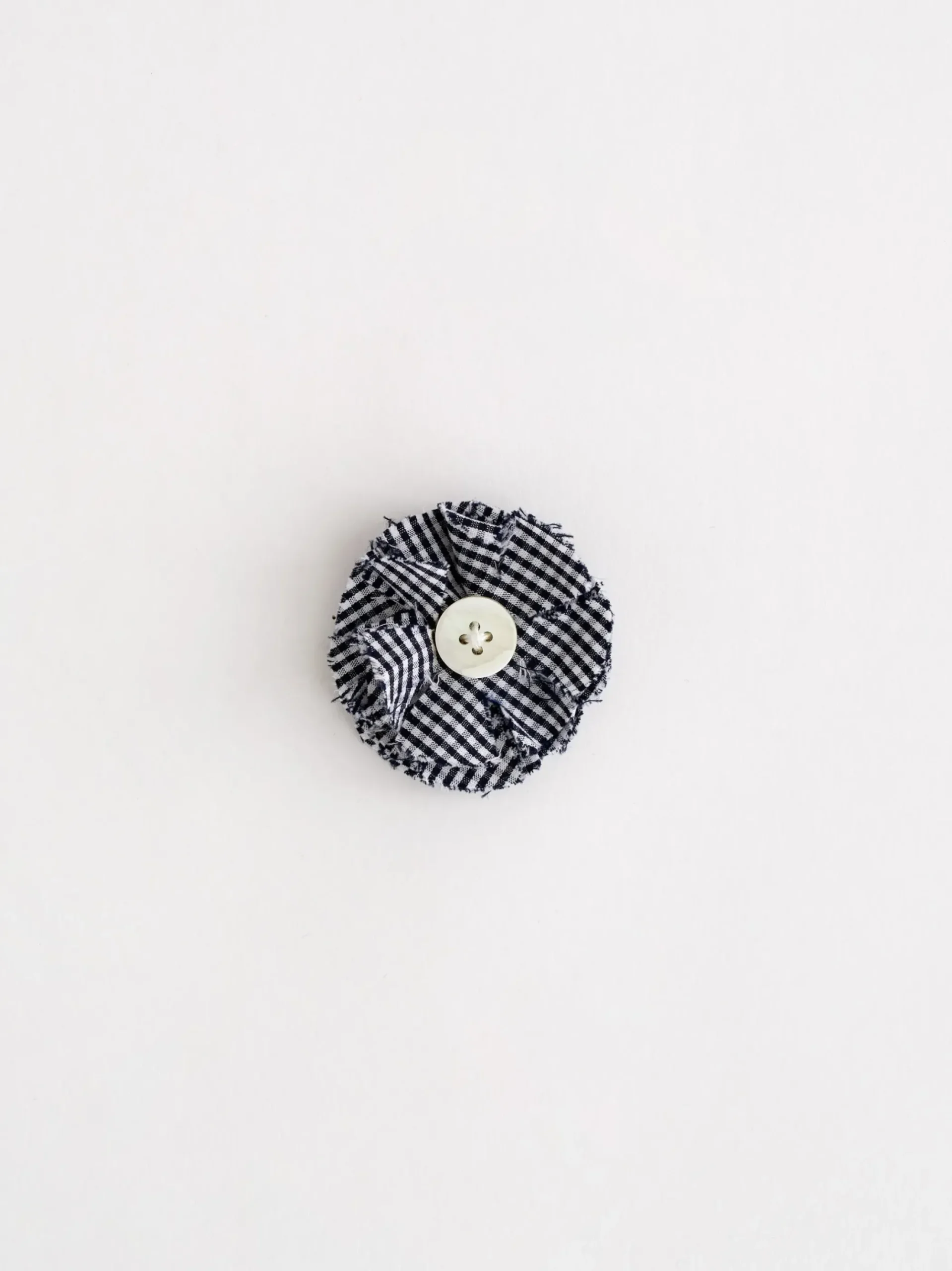 Outlet Alex Mill Single Rosette Black Gingham