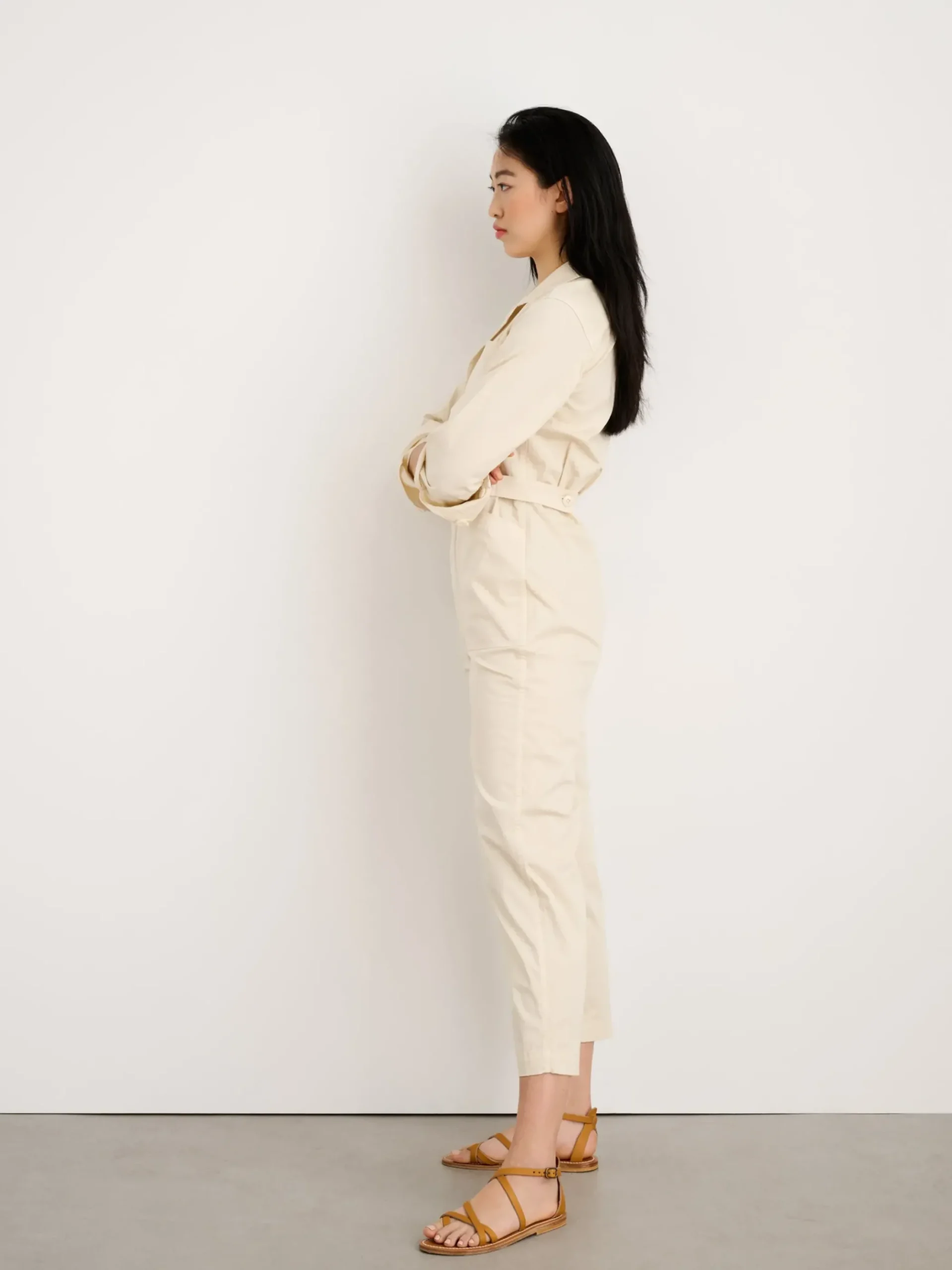 Online Alex Mill Standard Jumpsuit In Cotton Twill Oatmilk