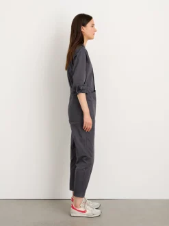 New Alex Mill Standard Jumpsuit In Cotton Twill Iron Grey