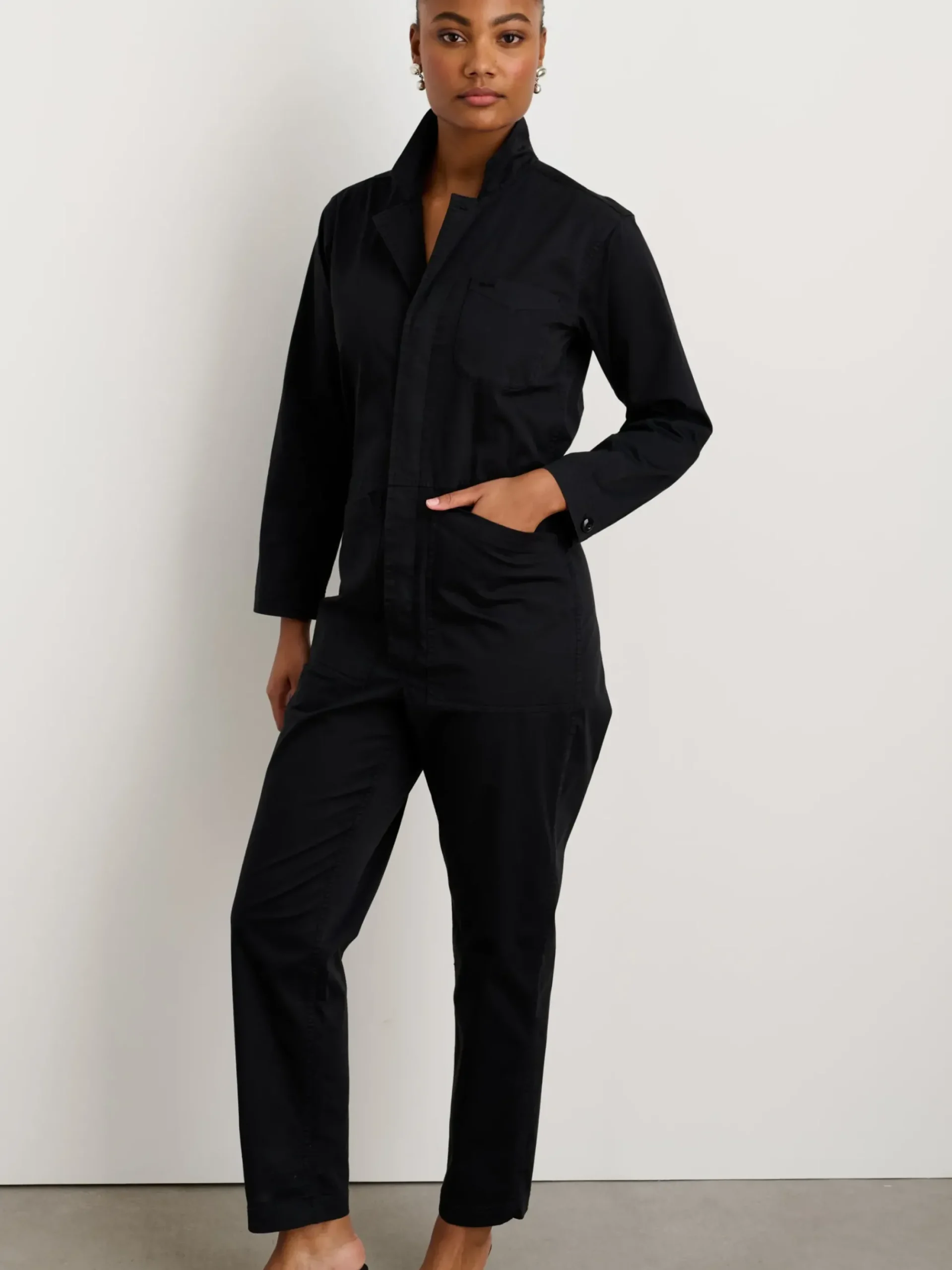 Outlet Alex Mill Standard Jumpsuit In Long Inseam Black
