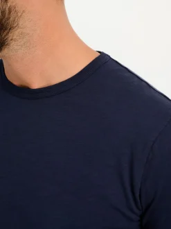 Online Alex Mill Standard Long Sleeve T-Shirt In Slub Cotton Navy